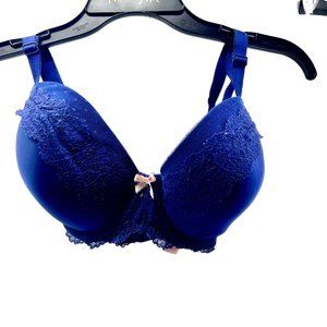Victorias Secret Navy Lace Bra 36DD